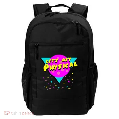 Lets Get Physical Retro 80s  Backpack