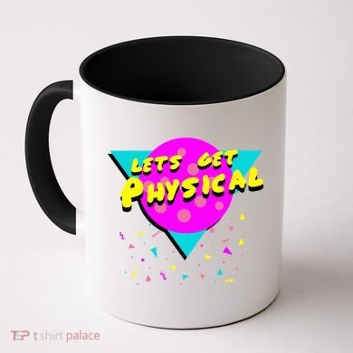 Lets Get Physical Retro 80s  Coffee Mug
