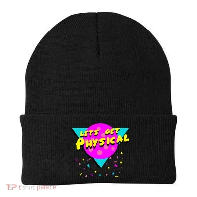 Lets Get Physical Retro 80s Beanie