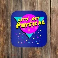 Lets Get Physical Retro 80s  Coaster thumb 0