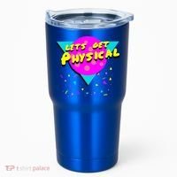 Lets Get Physical Retro 80s  Tumbler thumb 0