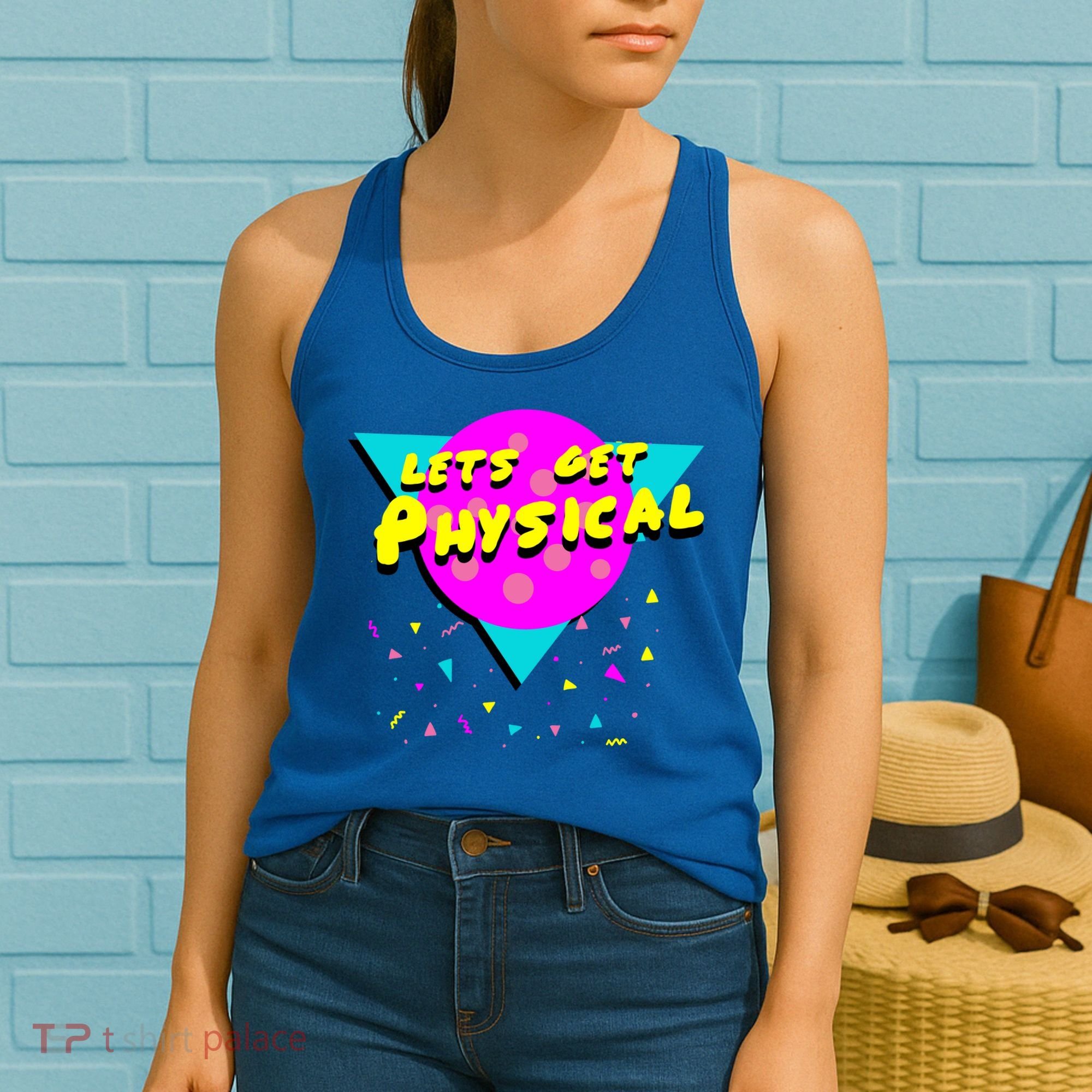 Lets Get Physical Retro 80s  Women's Tank Top
