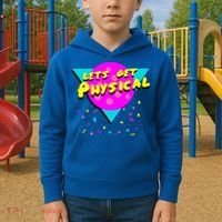 Lets Get Physical Retro 80s  Kids Hoodie thumb 2