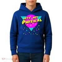 Lets Get Physical Retro 80s  Kids Hoodie thumb 4