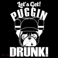 Let's Get Puggin Drunk Tank Top thumb 6