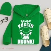 Let's Get Puggin Drunk Hoodie thumb 4