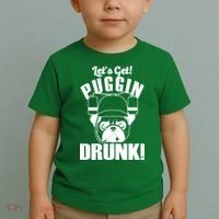 Let's Get Puggin Drunk Toddler T-Shirt thumb 2
