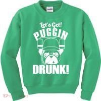 Let's Get Puggin Drunk Kids Sweatshirt thumb 0