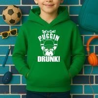 Let's Get Puggin Drunk Kids Hoodie thumb 2