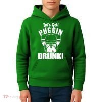 Let's Get Puggin Drunk Kids Hoodie thumb 4