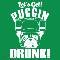 Let's Get Puggin Drunk Kids Long Sleeve Shirt thumb 2