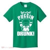 Let's Get Puggin Drunk Kids T-Shirt thumb 0