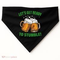 Lets get ready to stumble USA-Made Doggie Bandana thumb 0