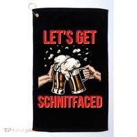 Let's Get Schnitfaced Golf Towel thumb 0