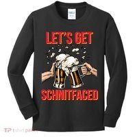 Let's Get Schnitfaced Kids Long Sleeve Shirt thumb 0