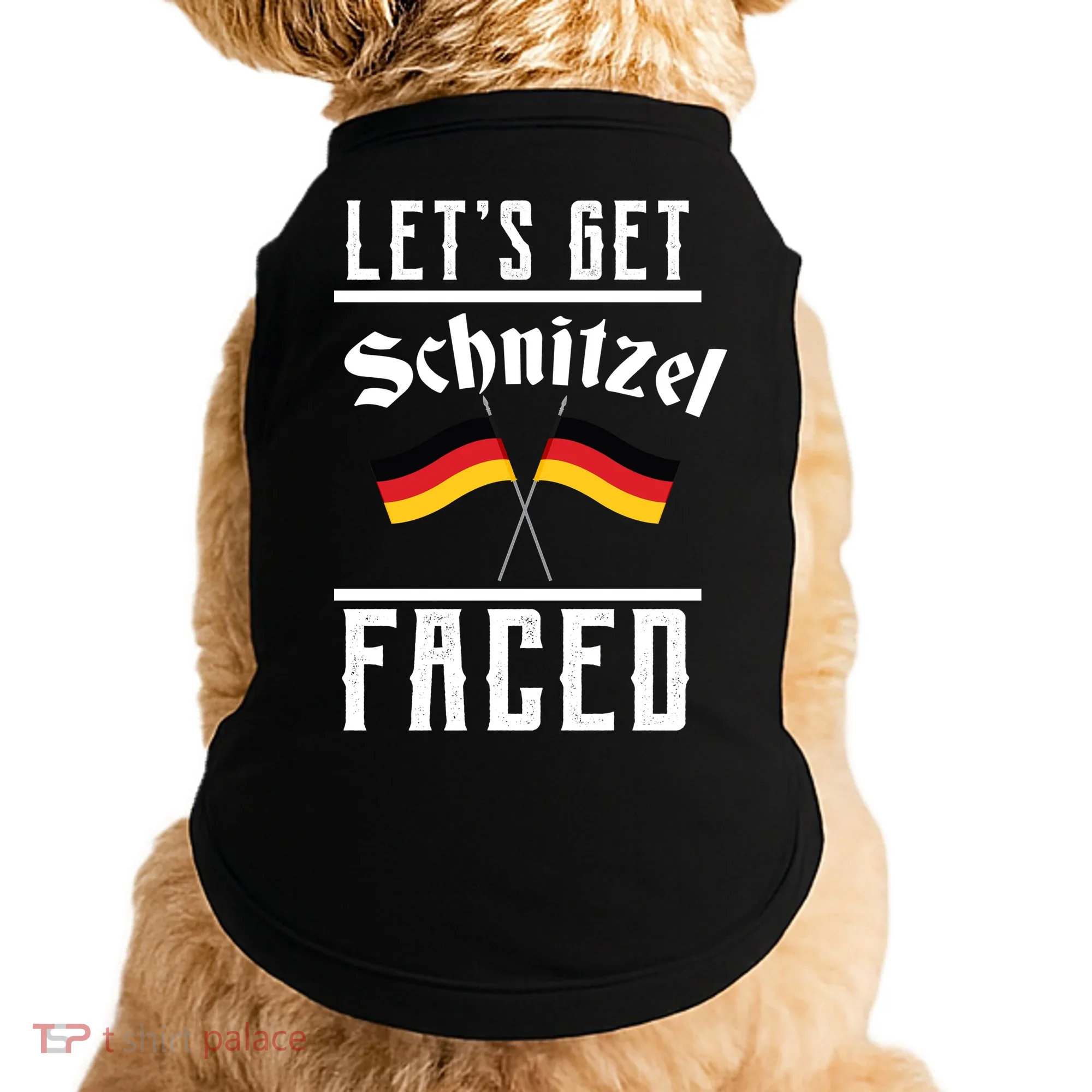 Let's Get Schnitzel Faced Doggie Tank
