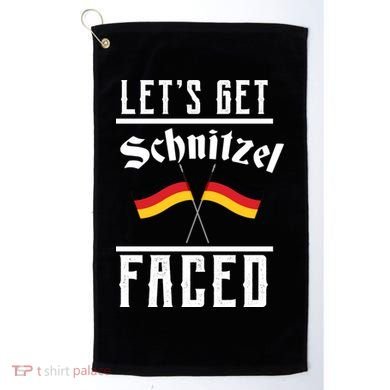Let's Get Schnitzel Faced Golf Towel
