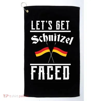 Let's Get Schnitzel Faced Golf Towel