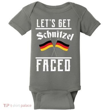Let's Get Schnitzel Faced Baby Bodysuit