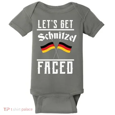 Let's Get Schnitzel Faced Baby Bodysuit