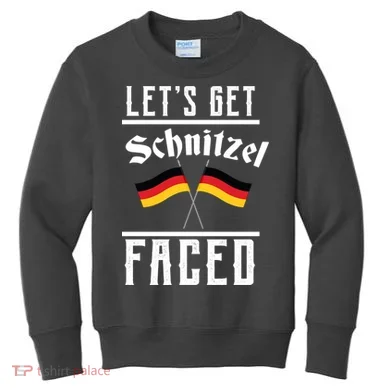 Let's Get Schnitzel Faced Kids Sweatshirt