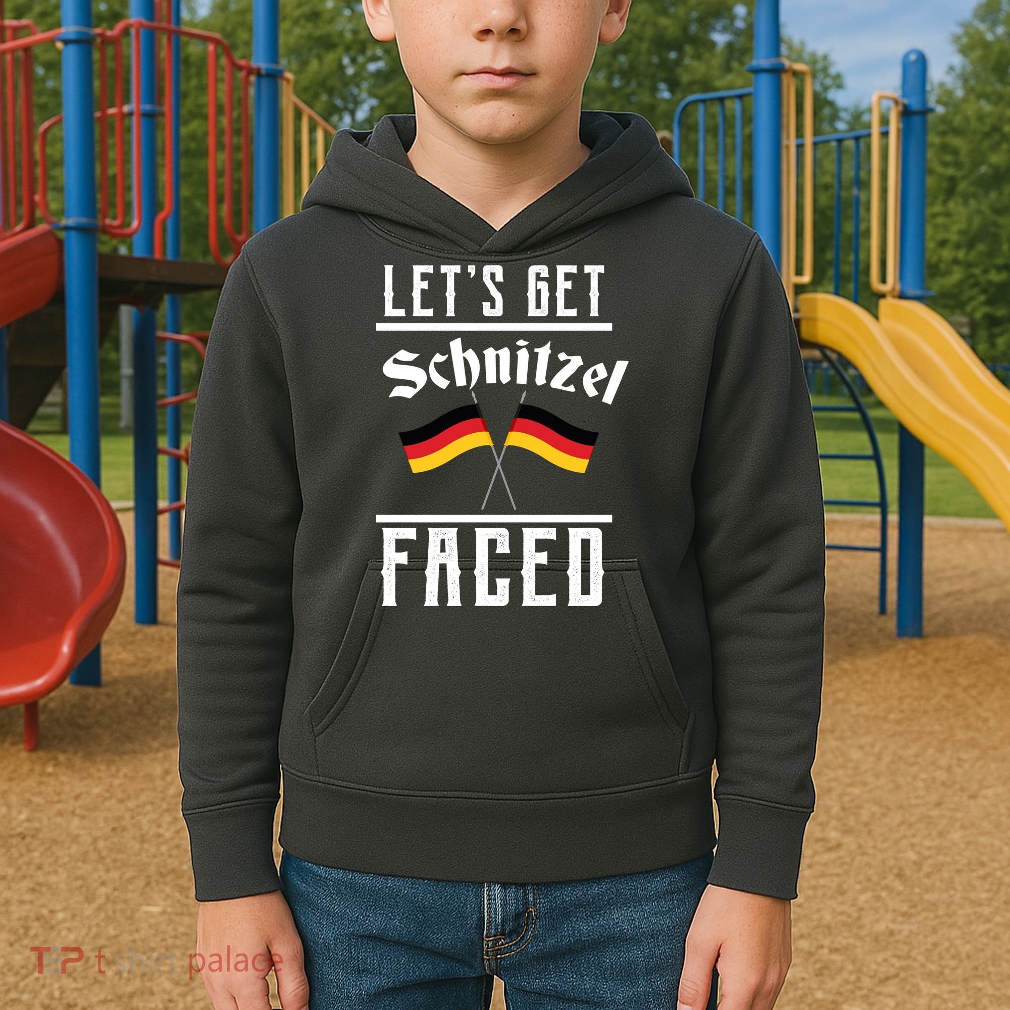 Let's Get Schnitzel Faced Kids Hoodie