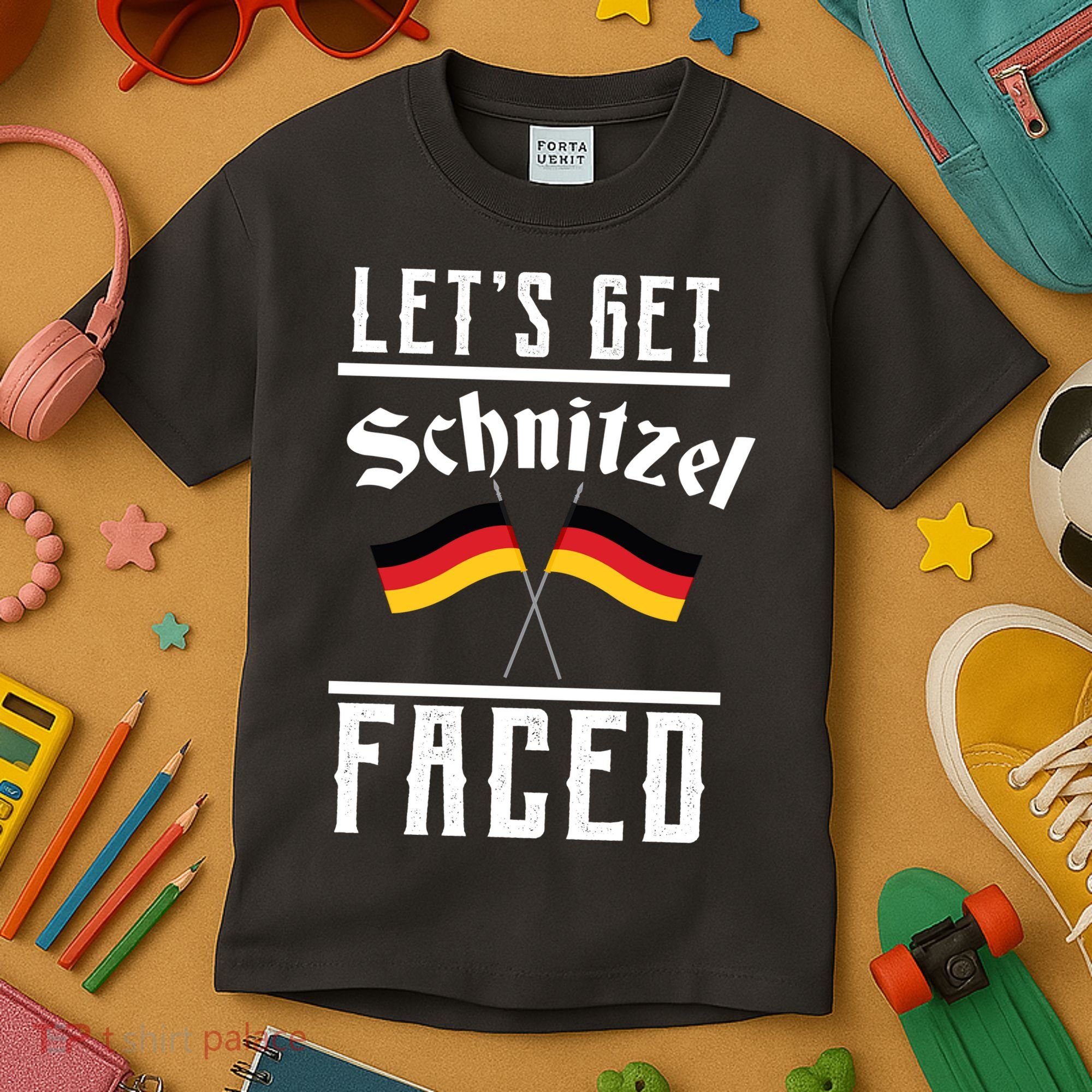 Let's Get Schnitzel Faced Kids T-Shirt