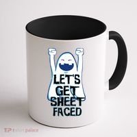 Let's Get Sheet Faced Coffee Mug thumb 1