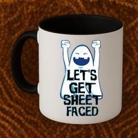 Let's Get Sheet Faced Coffee Mug thumb 2