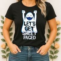 Let's Get Sheet Faced Women's T-Shirt thumb 2