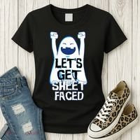 Let's Get Sheet Faced Women's T-Shirt thumb 3