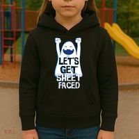 Let's Get Sheet Faced Kids Hoodie thumb 3