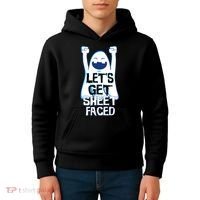 Let's Get Sheet Faced Kids Hoodie thumb 4
