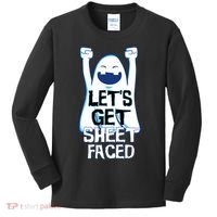 Let's Get Sheet Faced Kids Long Sleeve Shirt thumb 0
