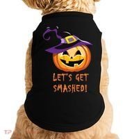 Let's Get Smashed Funny Halloween Doggie Tank thumb 0