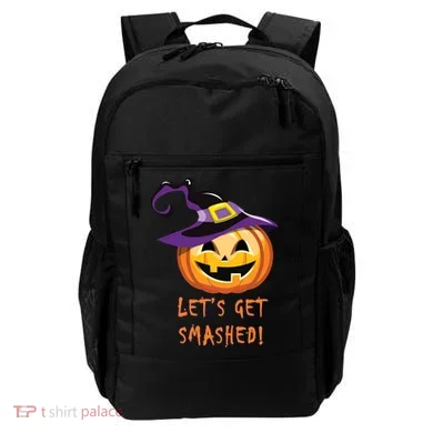 Let's Get Smashed Funny Halloween Backpack