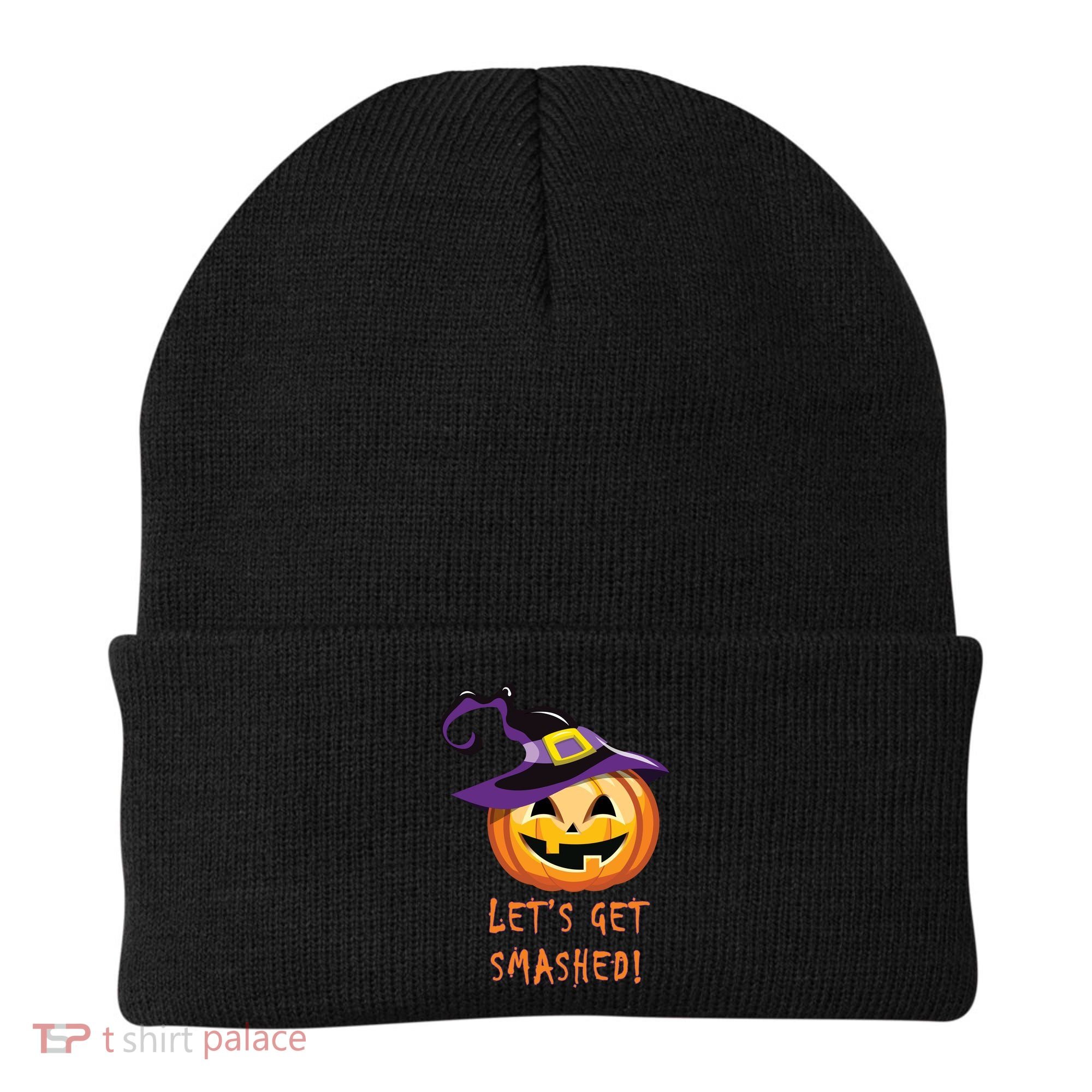 Let's Get Smashed Funny Halloween Beanie