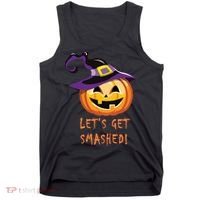 Let's Get Smashed Funny Halloween Tank Top thumb 0