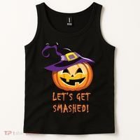 Let's Get Smashed Funny Halloween Tank Top thumb 2