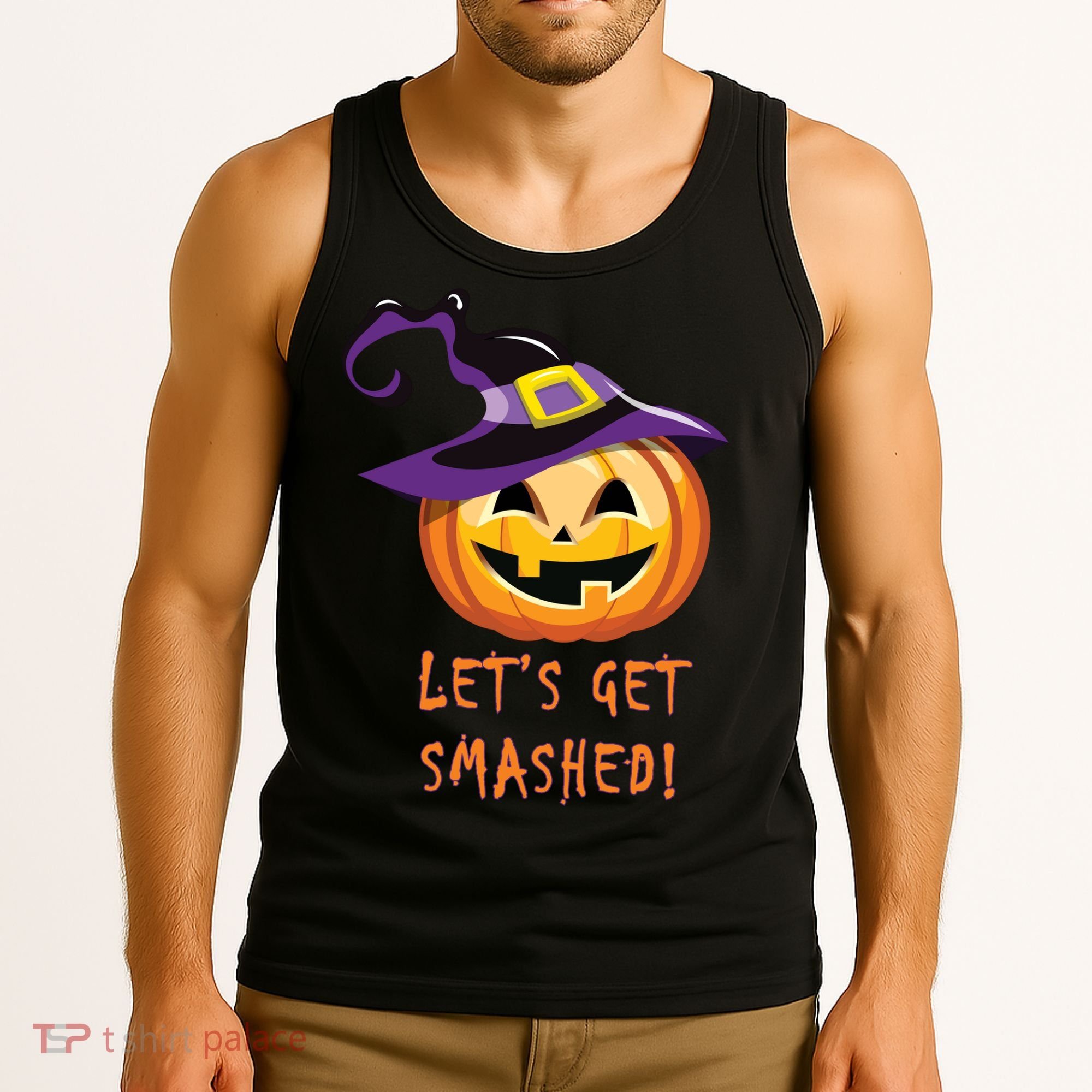 Let's Get Smashed Funny Halloween Tank Top