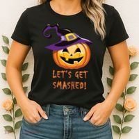 Let's Get Smashed Funny Halloween Women's T-Shirt thumb 2