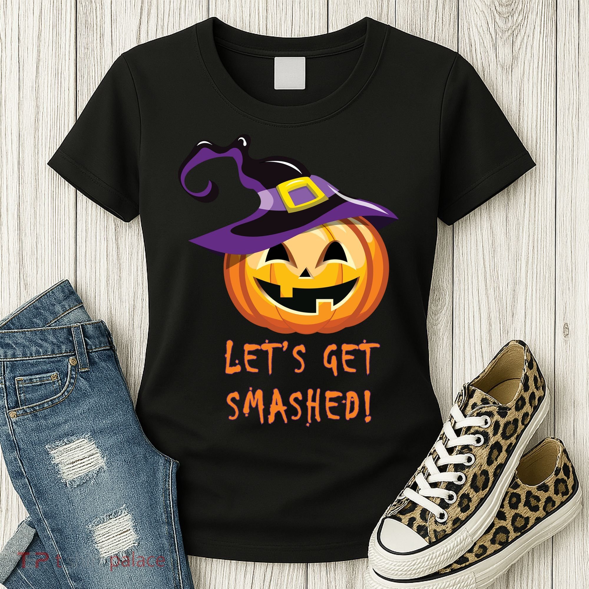 Let's Get Smashed Funny Halloween Women's T-Shirt