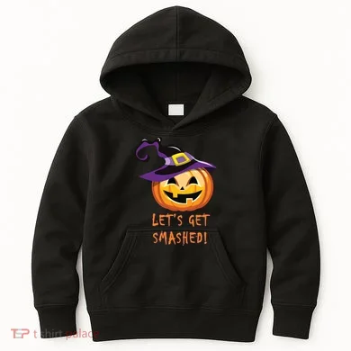 Let's Get Smashed Funny Halloween Kids Hoodie