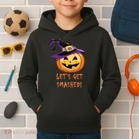 Let's Get Smashed Funny Halloween Kids Hoodie thumb 2