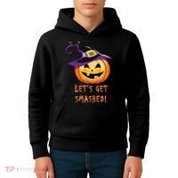 Let's Get Smashed Funny Halloween Kids Hoodie thumb 4