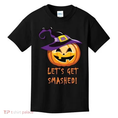 Let's Get Smashed Funny Halloween Kids T-Shirt