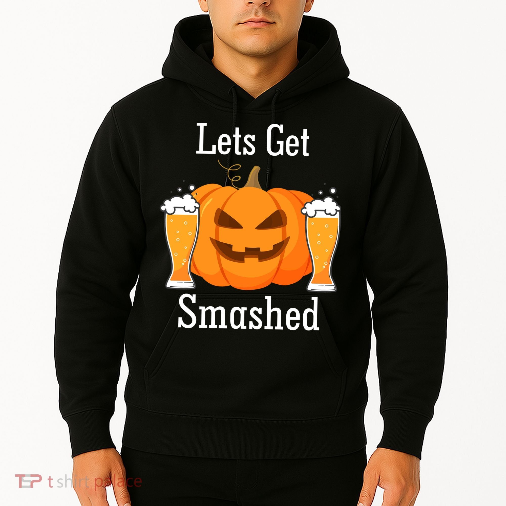 Lets Get Smashed Pumpkin Beer Halloween Party Hoodie