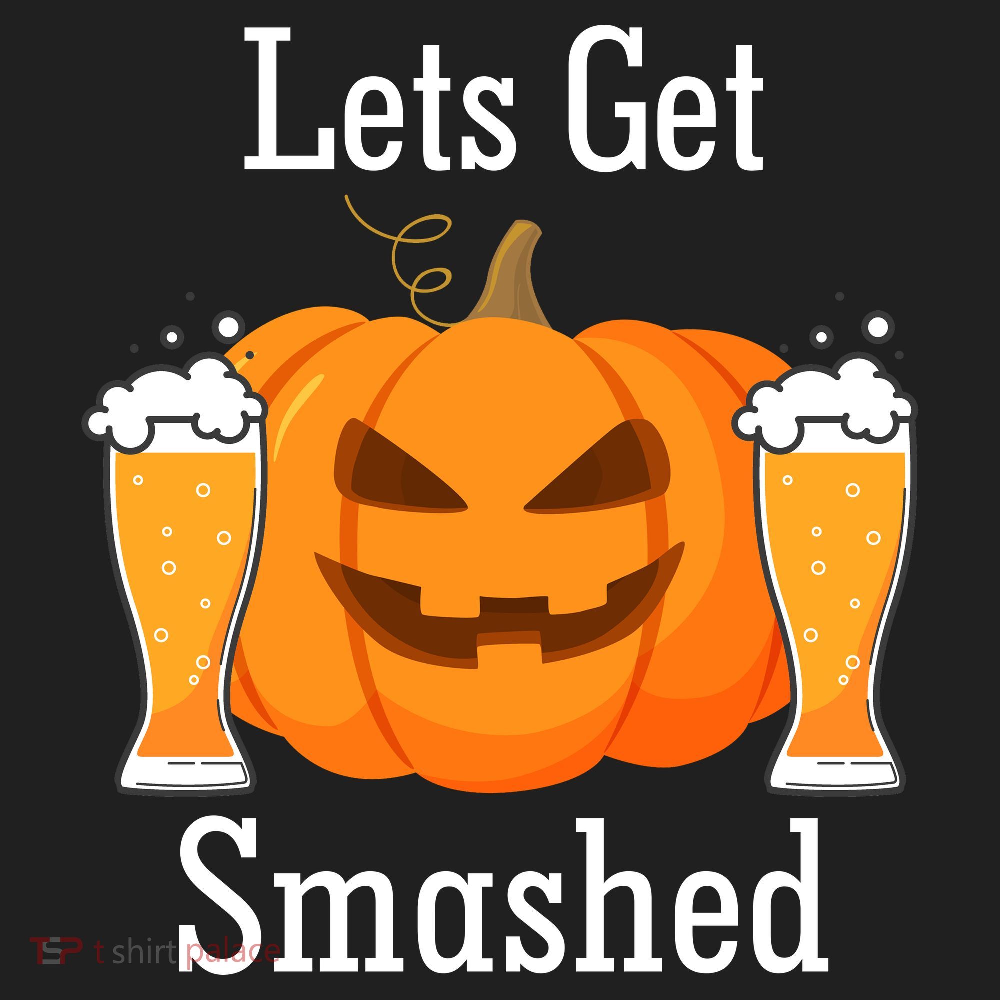 Lets Get Smashed Pumpkin Beer Halloween Party Beanie