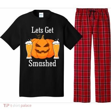 Lets Get Smashed Pumpkin Beer Halloween Party Pajama Set