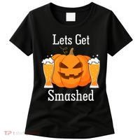 Lets Get Smashed Pumpkin Beer Halloween Party Women's T-Shirt thumb 0